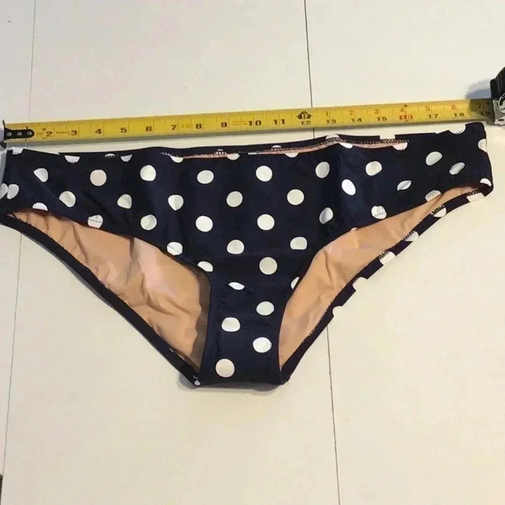 J. Crew Dee Dot Surf Hipster Swim Bottom XXL